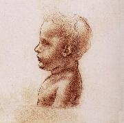 LEONARDO da Vinci Profile of a child oil painting picture wholesale